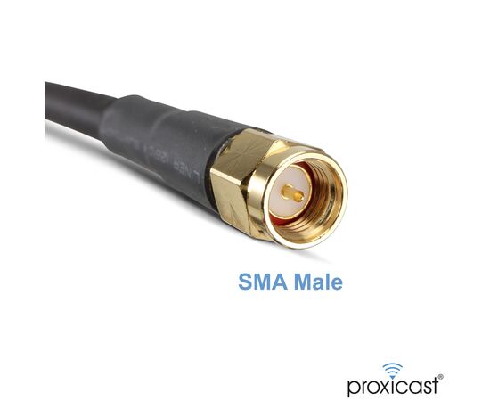 Proxicast Ultra Flexible SMA Male - SMA Male Low Loss Coax Jumper Cable for 4G/LTE/5G/Ham/ADS-B/GPS/RF Radios & Antennas (Not for TV or WiFi) - 50 Ohm, Length: 6 ft, 3 image