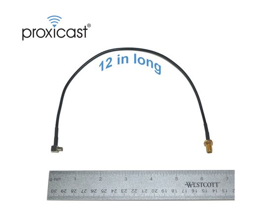 Proxicast 12 inch TS9 to SMA Female External Antenna Adapter Cable Pigtail for 4G/5G Modems, Hotspots & Routers - Nighthawk M5 / MR5100, M1 / MR1100, Velocity 2, Verizon JetPack 8800L, 7730L, LBL2120, 3 image