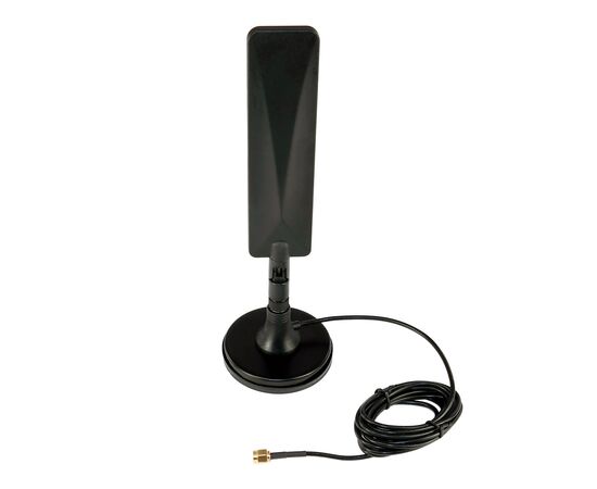 Proxicast 3G/4G/LTE Universal Wide Band 5 dBi Omni-Directional Paddle Antenna + SMA Magnetic Base for Cisco, Cradlepoint, Digi, Pepwave, Sierra Wireless and Many Others (Antenna + Base)