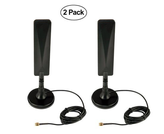 Proxicast 3G/4G/LTE Universal Wide Band 5 dBi Omni-Directional Paddle Antenna + SMA Magnetic Base for Cisco, Cradlepoint, Digi, Pepwave, Sierra Wireless and Many Others (Antenna + Base)