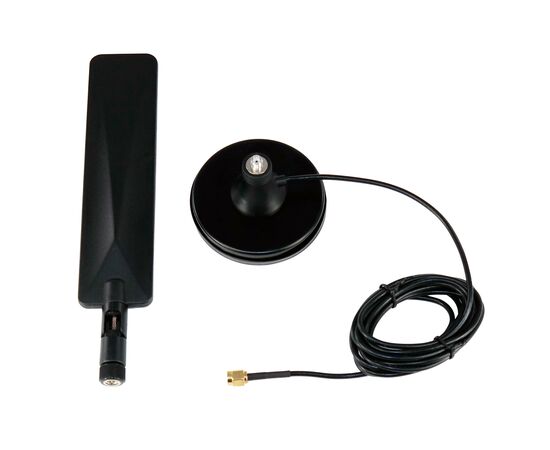 Proxicast 3G/4G/LTE Universal Wide Band 5 dBi Omni-Directional Paddle Antenna + SMA Magnetic Base for Cisco, Cradlepoint, Digi, Pepwave, Sierra Wireless and Many Others (Antenna + Base), 2 image