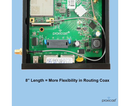 Proxicast 8 inch U.FL (IPEX) to RP-SMA Female Ultra Low-Loss 1.37mm Coaxial Pigtail Jumper Cable for Wi-Fi, Bluetooth, ZigBee, 900 MHz, LoRa, Helium and Other Radio & Antenna Systems - 2 Pack, IPEX Pigtail Type: RPSMA Female, 7 image Proxicast 8 inch U.FL (IPEX) to RP-SMA Female Ultra Low-Loss 1.37mm Coaxial Pigtail Jumper Cable for Wi-Fi, Bluetooth, ZigBee, 900 MHz, LoRa, Helium and Other Radio & Antenna Systems - 2 Pack, IPEX Pigtail Type: RPSMA Female, 7 image