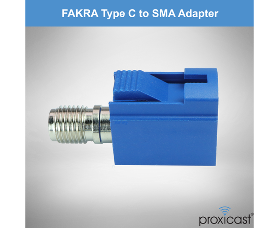 Proxicast FAKRA C to SMA Female Interseries Adapter - Signal Blue for GPS & Navigation SMA Antenna Coax Cables, 4 image