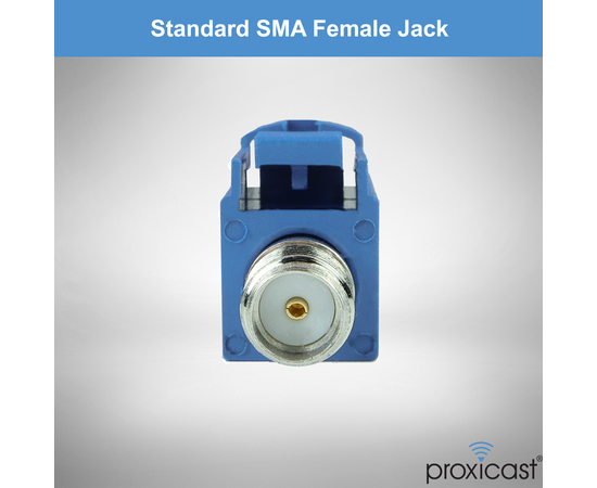 Proxicast FAKRA C to SMA Female Interseries Adapter - Signal Blue for GPS & Navigation SMA Antenna Coax Cables, 3 image