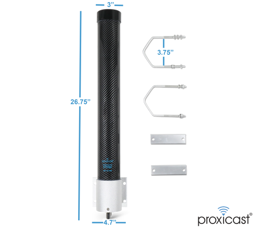 Proxicast Pro-Gain 4G / 5G MIMO Antenna - Wide-Band Omni-Directional for Cellular Modems & Routers on Verizon, AT&T, T-Mobile, Telus, Bell Canada, Rogers, Movistar, Telcel, Claro and Others, Color: Pearl, 2 image