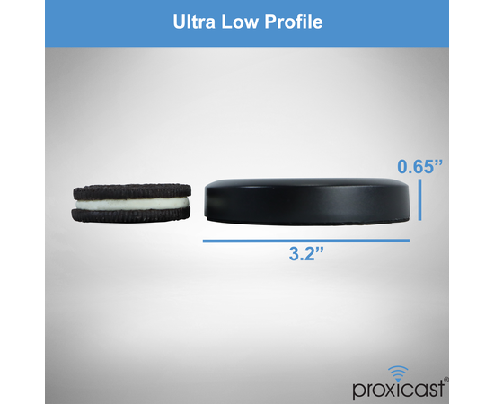 Proxicast Ultra Low Profile Triple Band Wi-Fi MIMO Puck Antenna for All Wi-Fi Frequencies (2.4, 5.8, 6 GHz) - Through Hole Screw Mount - 3 ft Coax Lead w/RP-SMA, 6 image