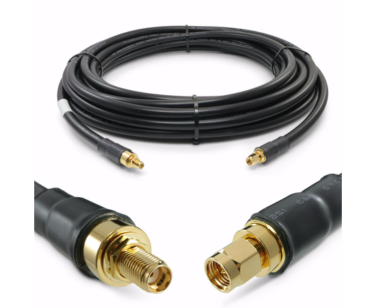 Proxicast Low-Loss Coax Extension Cable (50 Ohm) - SMA Male to SMA Female - Antenna Lead Extender for 5G/4G/LTE/Ham/ADS-B/GPS/RF Radio Use (Not for TV or WiFi), Length: 36 ft (CFD 400)