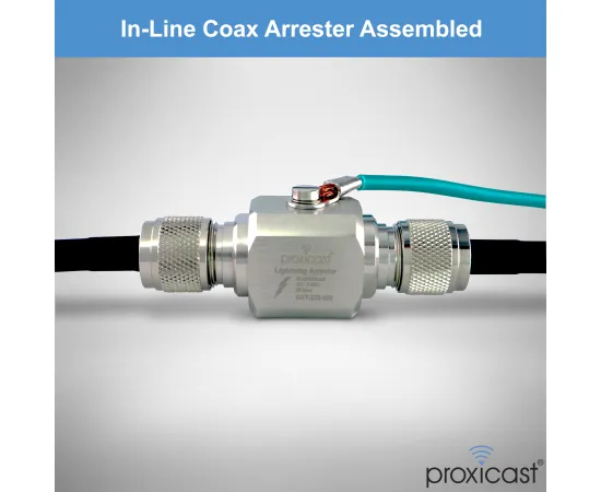 Coaxial Lightning Arrester/Suppressor with UHF SO-239 Female Connectors - Pro-Grade Coax Cable Surge Protector for RF, HF, VHF, UHF, CB, Ham, Two-Way Radio and Other Antennas, Gender: UHF Female / UHF Female, 6 image