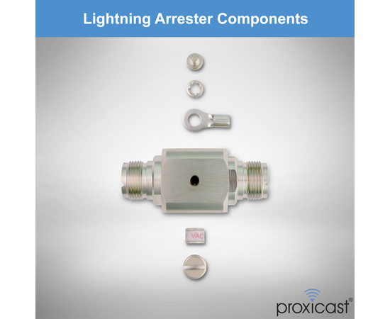 Coaxial Lightning Arrester/Suppressor with UHF SO-239 Female Connectors - Pro-Grade Coax Cable Surge Protector for RF, HF, VHF, UHF, CB, Ham, Two-Way Radio and Other Antennas, Gender: UHF Female / UHF Female, 7 image