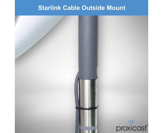 Proxicast Starlink Antenna Adapter for J-Max Antenna Mounts - Stainless Steel Coupler for V2 Rectangular Motorized Starlink Satellite Dish Antenna, 7 image