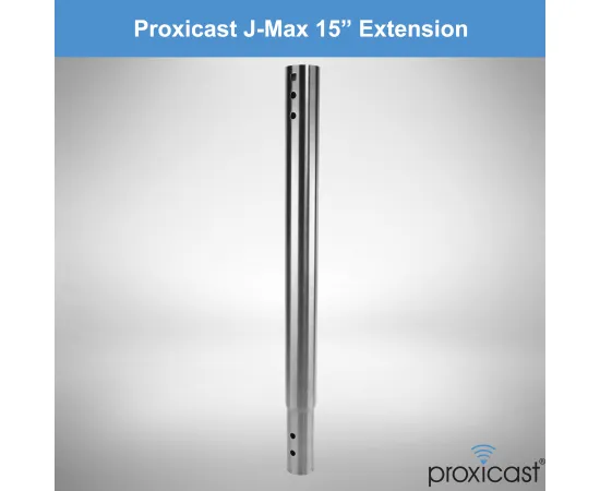 15 inch Stainless Steel Extension Pole for Proxicast J-Max Antenna Mounts, Material: Stainless Steel, Extension Length: 15 inch, 2 image