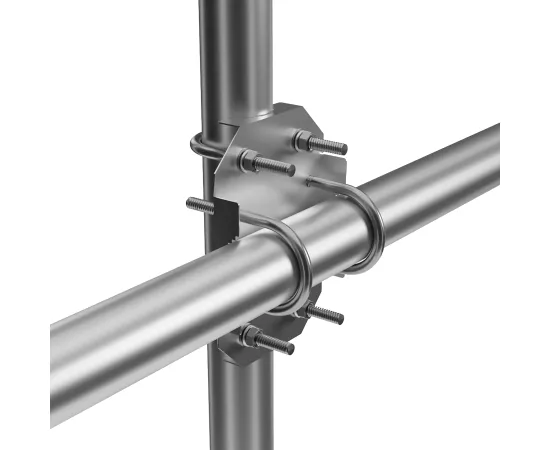 Proxicast X-Boom MIMO Antenna Mast Cross-Over Bracket Kit for 1.25" to 2.0" OD Pipes - Includes Heavy Duty Right-Angle Plate & Mounting Hardware