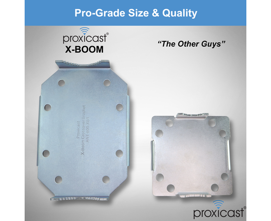 Proxicast X-Boom MIMO Antenna Mast Cross-Over Bracket Kit for 1.25" to 2.0" OD Pipes - Includes Heavy Duty Right-Angle Plate & Mounting Hardware, 2 image