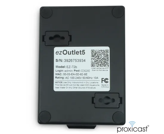 ezOutlet5 - Internet Enabled IP & WiFi Remote Power Switch with Reboot (AC Power/Single Outlet/iOS/Android/Cloud/Web Controllable) - Newest Model, # Outlets: 1, 3 image