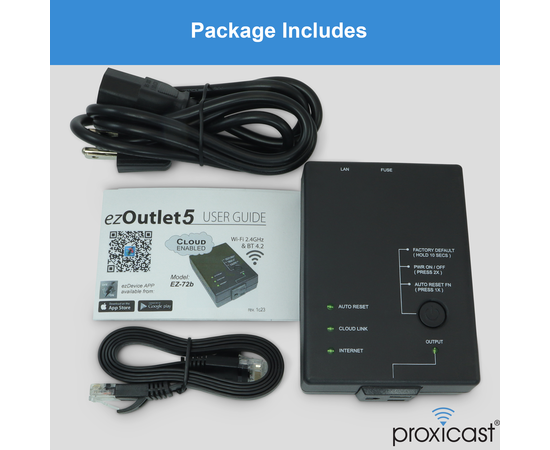 ezOutlet5 - Internet Enabled IP & WiFi Remote Power Switch with Reboot (AC Power/Single Outlet/iOS/Android/Cloud/Web Controllable) - Newest Model, 7 image