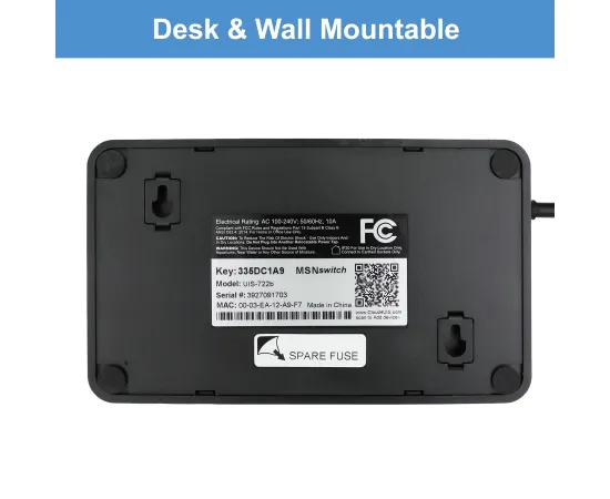 MSNSwitch2 Internet Enabled IP Remote Power Switch with Reboot - Control via Smartphone App, Cloud Service, Web Browser or API - 2 Independent AC Power Outlets (Model UIS-722b), MSNSwitch Variants: Standard, 8 image