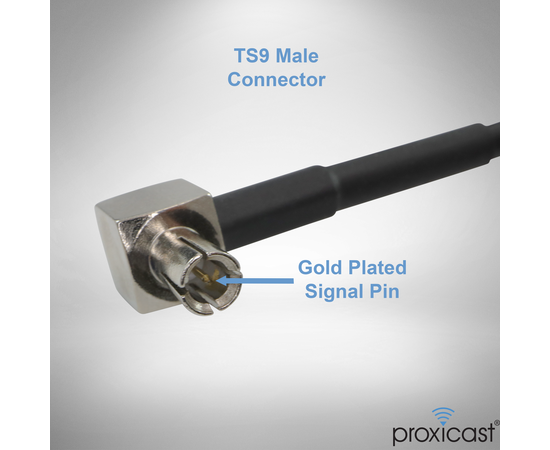 Proxicast 8 dBi 4G/5G External Magnetic High Gain Cell Antenna Compatible with AT&T Nighthawk M6 / MR6110 & MR6500, M5 / MR5200, M1 / MR1100, Verizon 8800L & Any Hotspot with TS9 connectors, 2 image