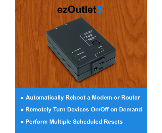 ezOutlet5 - Internet Enabled IP & WiFi Remote Power Switch with Reboot (AC Power/Single Outlet/iOS/Android/Cloud/Web Controllable) - Newest Model, 4 image