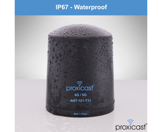 Proxicast Pro-Grade SISO 4G/5G Vandal Resistant Low-Profile Through-Hole Mount Omni-Directional Antenna, Color: Black, Cable Length: 6 ft, 5 image