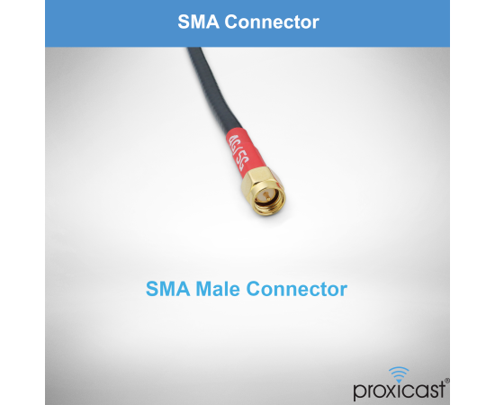 Proxicast Pro-Grade SISO 4G/5G Vandal Resistant Low-Profile Through-Hole Mount Omni-Directional Antenna, Color: White, Cable Length: 2 ft, 2 image