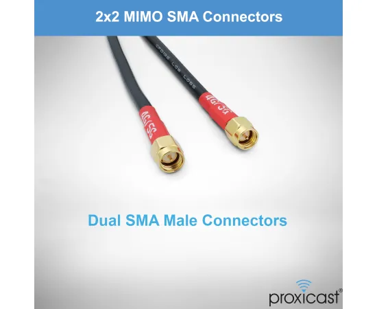 Proxicast Pro-Grade 2x2 MIMO 4G/5G Vandal Resistant Low-Profile Through-Hole Mount Omni-Directional Antenna, Color: White, Cable Length: 2 ft, 2 image