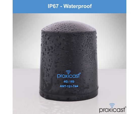 Proxicast Pro-Grade 4x4 MIMO 4G/5G Vandal Resistant Low-Profile Through-Hole Mount Omni-Directional Antenna, Color: Black, Cable Length: 2 ft, 5 image