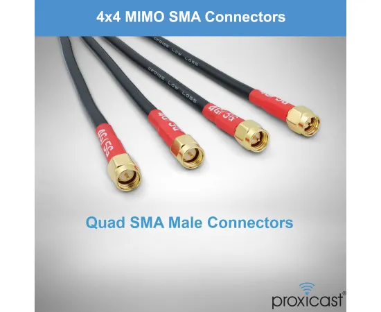 Proxicast Pro-Grade 4x4 MIMO 4G/5G Vandal Resistant Low-Profile Through-Hole Mount Omni-Directional Antenna, Color: Black, Cable Length: 6 ft, 2 image