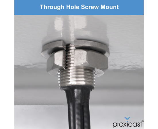 Proxicast Pro-Grade 4x4 MIMO 4G/5G Vandal Resistant Low-Profile Through-Hole Mount Omni-Directional Antenna, Color: Black, Cable Length: 2 ft, 3 image