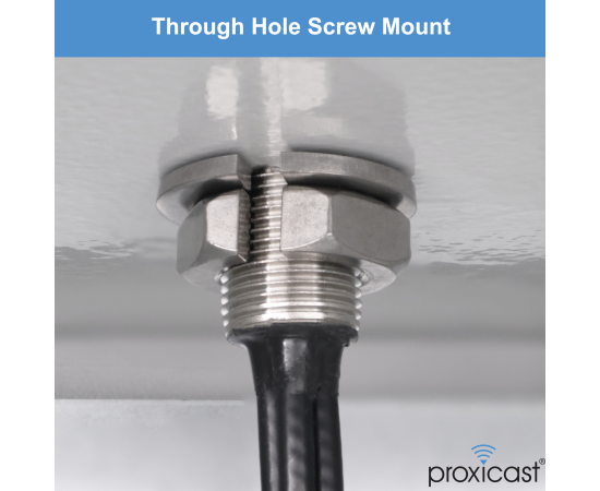 Proxicast Pro-Grade 5-in-1 Combo Antenna - 4x4 MIMO 5G + GPS - Vandal Resistant Low Profile Omnidirectional Hole Mount, Color: White, Cable Length: 6 ft, 3 image
