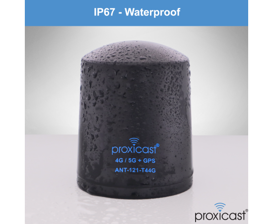 Proxicast Pro-Grade 5-in-1 Combo Antenna - 4x4 MIMO 5G + GPS - Vandal Resistant Low Profile Omnidirectional Hole Mount, Color: Black, Cable Length: 6 ft, 5 image