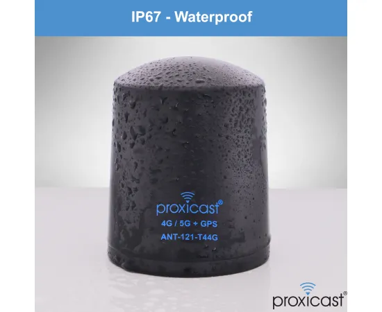 Proxicast Pro-Grade 5-in-1 Combo Antenna - 4x4 MIMO 5G + GPS - Vandal Resistant Low Profile Omnidirectional Hole Mount, Color: Black, Cable Length: 6 ft, 5 image