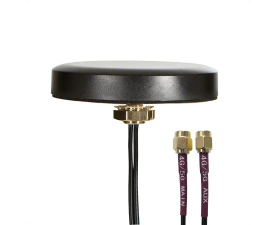 Proxicast Ultra Low Profile MIMO 4G / 5G Omni-Directional Screw-Mount Antenna for Verizon, AT&T (and Others) Modems & Routers with SMA External Antenna Jacks, Mounting Style: Through Hole Mount - SMA Connectors
