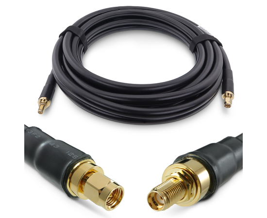 Proxicast Low-Loss Coax Extension Cable (50 Ohm) - SMA Male to SMA Female - Antenna Lead Extender for 5G/4G/LTE/Ham/ADS-B/GPS/RF Radio Use (Not for TV or WiFi), Length: 15 ft (CFD 400)