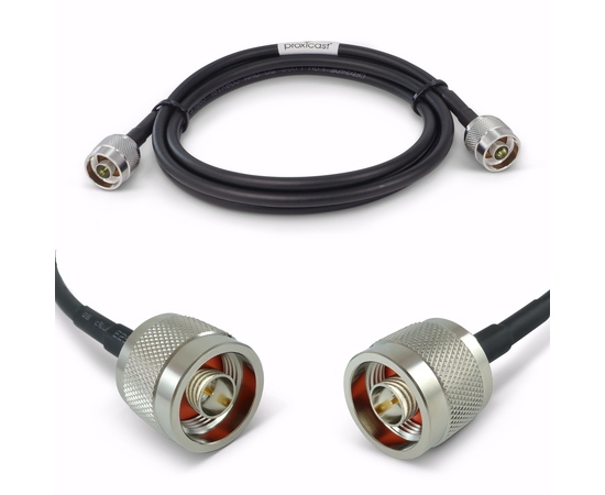 Proxicast Low-Loss Coax Jumper Cable (50 Ohm) - N-Male to N-Male - Radio to Surge Arrestor or Antenna, Cable Length: 6 ft (CFD240) Proxicast Low-Loss Coax Jumper Cable (50 Ohm) - N-Male to N-Male - Radio to Surge Arrestor or Antenna, Cable Length: 6 ft (CFD240)