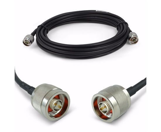 Proxicast Low-Loss Coax Jumper Cable (50 Ohm) - N-Male to N-Male - Radio to Surge Arrestor or Antenna, Cable Length: 20 ft (CFD240) Proxicast Low-Loss Coax Jumper Cable (50 Ohm) - N-Male to N-Male - Radio to Surge Arrestor or Antenna, Cable Length: 20 ft (CFD240)