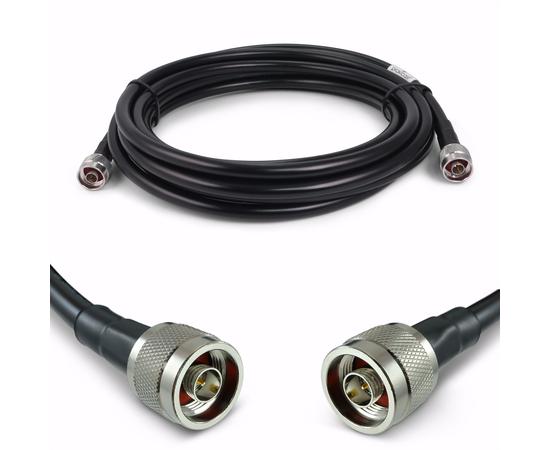 Proxicast Low-Loss Coax Jumper Cable (50 Ohm) - N-Male to N-Male - Radio to Surge Arrestor or Antenna, Cable Length: 15 ft (CFD400) Proxicast Low-Loss Coax Jumper Cable (50 Ohm) - N-Male to N-Male - Radio to Surge Arrestor or Antenna, Cable Length: 15 ft (CFD400)