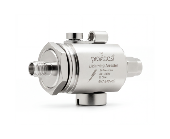 Coaxial Lightning Arrester for 0 to 6 GHz (SMA-Male/SMA-Female) - Pro-Grade Antenna Lightning Protector for 4G, LTE, 5G, 900MHz, LoRa, Ham and Other Outside Antennas, Gender: SMA Male / SMA Female