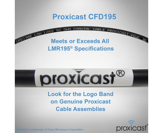 Proxicast Low-Loss Coax Extension Cable (50 Ohm) - SMA Male to SMA Female - Antenna Lead Extender for 5G/4G/LTE/Ham/ADS-B/GPS/RF Radio Use (Not for TV or WiFi), Length: 6 ft (CFD 195), 5 image