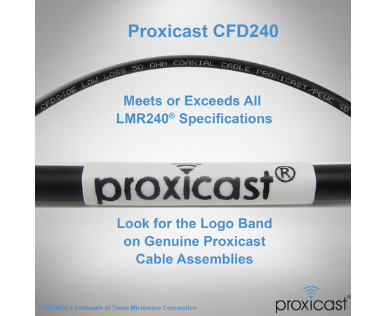 Proxicast Low-Loss Coax Extension Cable (50 Ohm) - SMA Male to SMA Female - Antenna Lead Extender for 5G/4G/LTE/Ham/ADS-B/GPS/RF Radio Use (Not for TV or WiFi), Length: 6 ft (CFD 240), 5 image