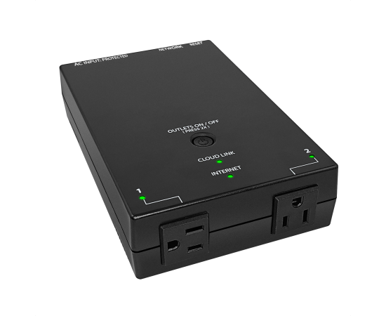 MSNswitch MAX 2-Outlet Internet Enabled Power Switch with Auto Reboot, Power Metering, Surge Protection & Noise Filtration - Ethernet & WiFi - Control via Smartphone, Cloud or API (Model UIS-801bc), MSNSwitch Variants: MAX