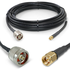 Proxicast Low-Loss Coax Extension Cable (50 Ohm) - SMA Male to N Male - for 4G/LTE/5G/Ham/ADS-B/GPS/RF Radio to Antenna or Surge Arrester Use (Not for TV or WiFi), Length: 25 ft (CFD 240)