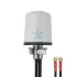 Proxicast Pro-Grade 2x2 MIMO 4G/5G Vandal Resistant Low-Profile Through-Hole Mount Omni-Directional Antenna, Color: White, Cable Length: 2 ft
