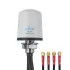 Proxicast Pro-Grade 4x4 MIMO 4G/5G Vandal Resistant Low-Profile Through-Hole Mount Omni-Directional Antenna, Color: White, Cable Length: 6 ft