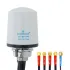 Proxicast Pro-Grade 5-in-1 Combo Antenna - 4x4 MIMO 5G + GPS - Vandal Resistant Low Profile Omnidirectional Hole Mount, Color: White, Cable Length: 6 ft